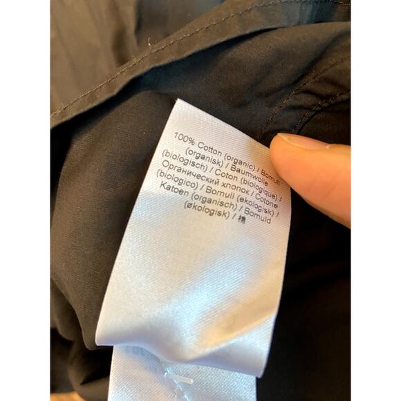 Ganni Black Poplin Midi Dress size 2 - Picture 5 of 6